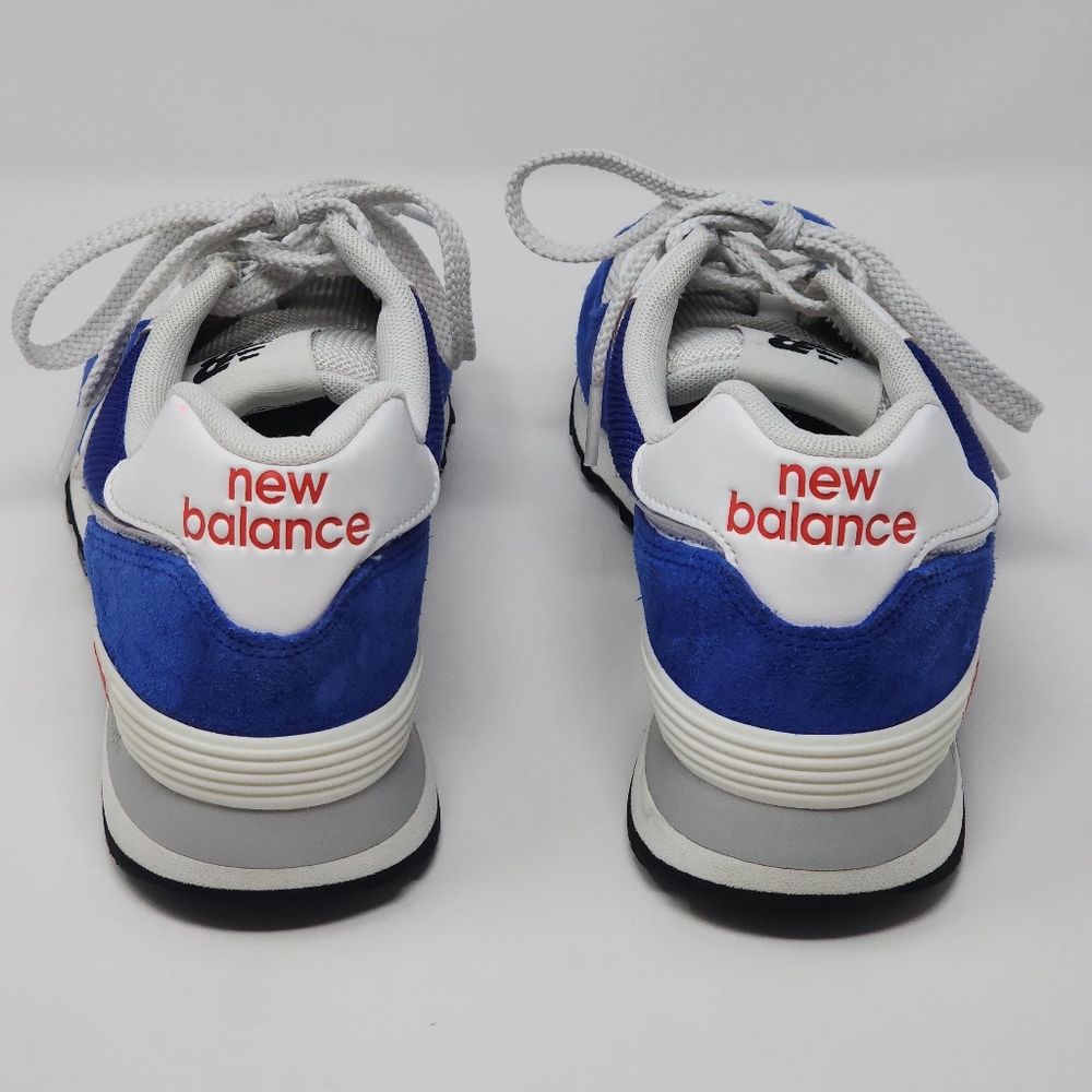 Men's New Balance 574 Red, White, and Blue Casual Retro Athletic Shoe - Picture 6 of 14